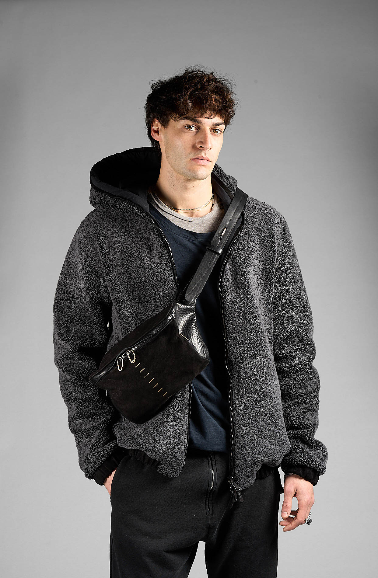 daniele basta leather and silver bags - WEARING